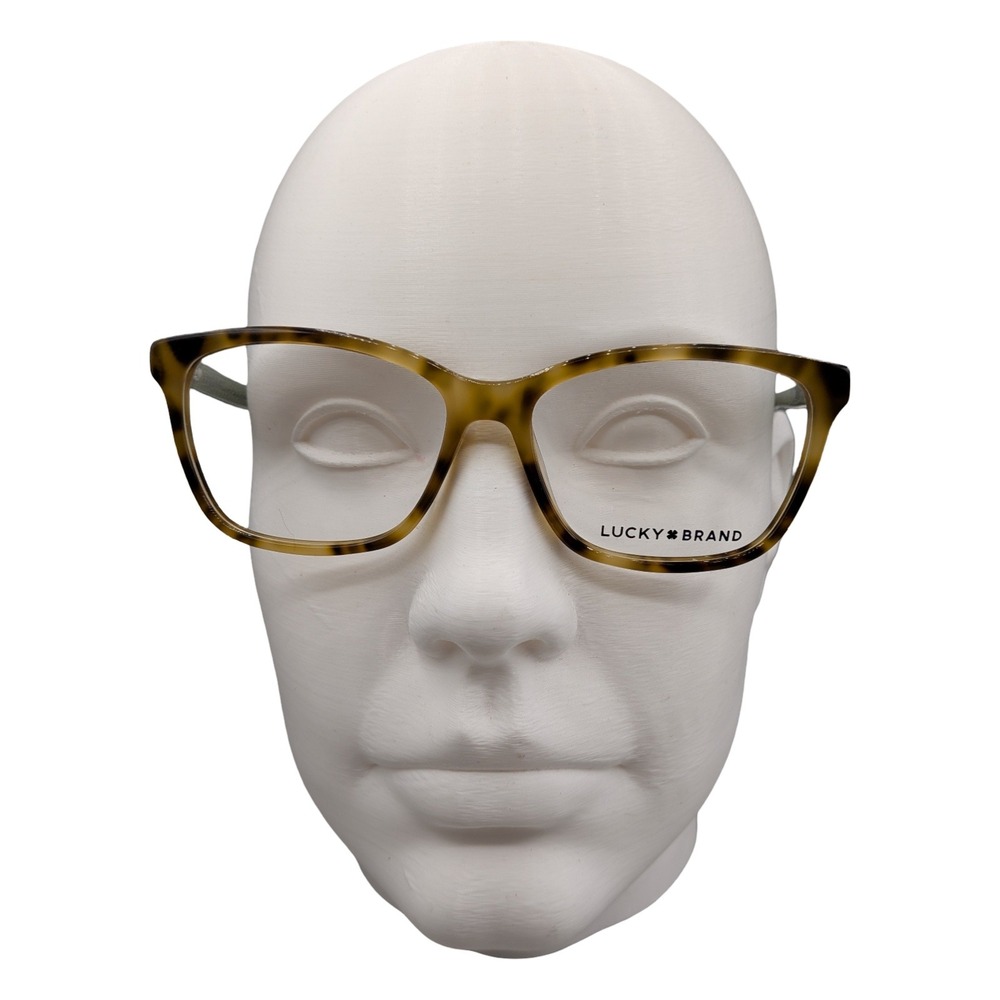 Lucky Brand D214 Tortoise Eyeglasses Green‎ Frames 55/15/140 Rectangular NEW